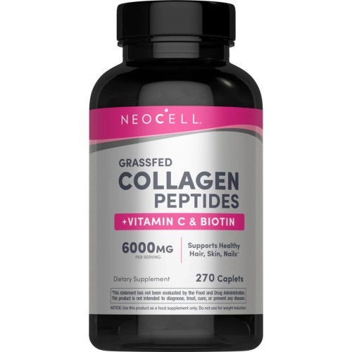 NeoCell Grassfed Collagen Peptides + Vitamin C & Biotin Tablets